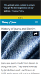Mobile Screenshot of historyofjeans.com
